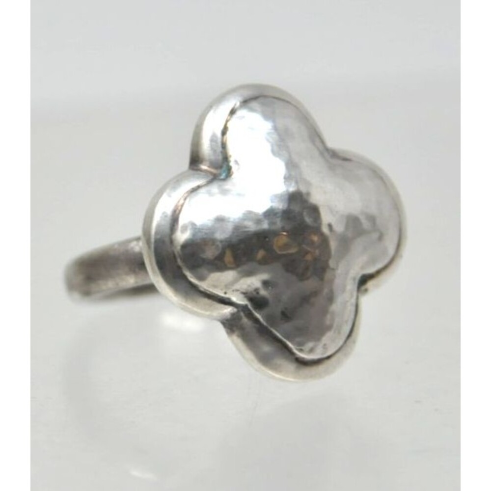 Sterling Silver 925 Heidi Klum Clover Ring Sz 6